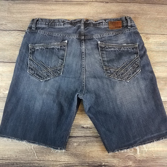 BKE Other - BKE MENS TYLER BLUE CUTOFF JEAN SHORTS  38 X 11